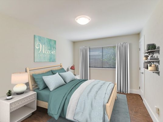 Bedroom, Interior, Wood Texture Flooring