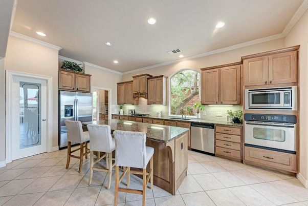 Interior, Kitchen, Recessed Lighting, Stainless Steel Appliances