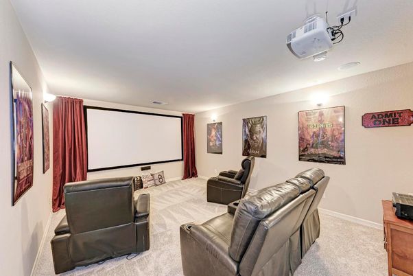 Home Theatre Room, Interior, Projection Screen, Theatre Room