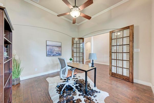 Home Office, Interior, Wood Texture Flooring