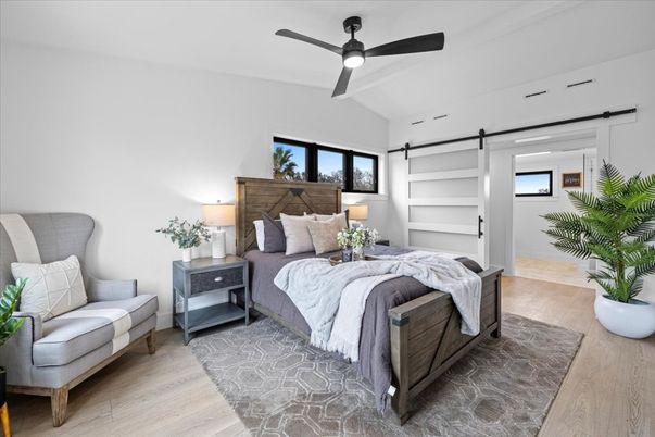 Bedroom, Interior, Wood Texture Flooring