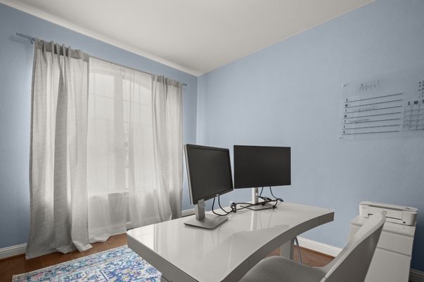 Home Office, Interior, Wood Texture Flooring