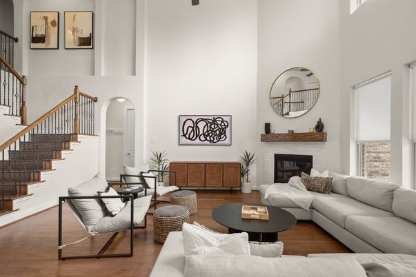 Fireplace, Interior, Living room, Wood Texture Flooring
