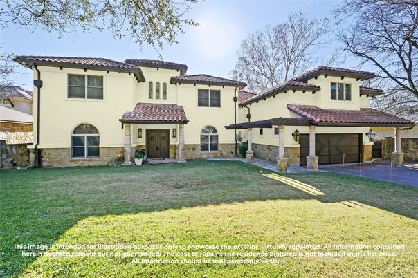 Attached, Backyard, Exterior, Facade, Mediterranean