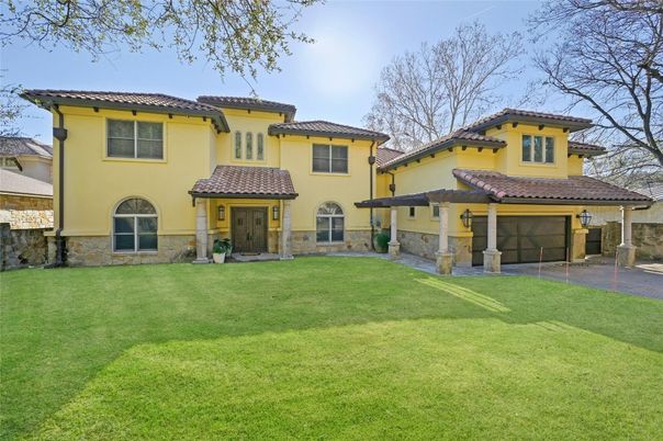 Attached, Backyard, Exterior, Facade, Mediterranean
