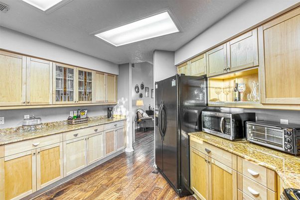 Interior, Kitchen, Wood Texture Flooring