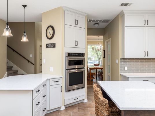 Interior, Kitchen, Pendant Lights, Stainless Steel Appliances