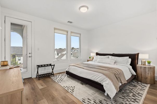 Bedroom, Interior, Wood Texture Flooring