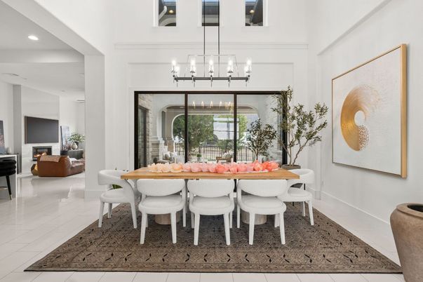 Chandelier, Dining room, Interior, Living room, Recessed Lighting