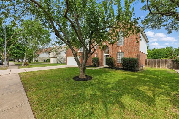 Attached, Backyard, Exterior, Facade, Brick Facade, Tudor Revival