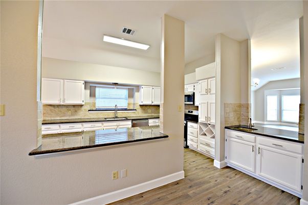 Interior, Kitchen, Wood Texture Flooring