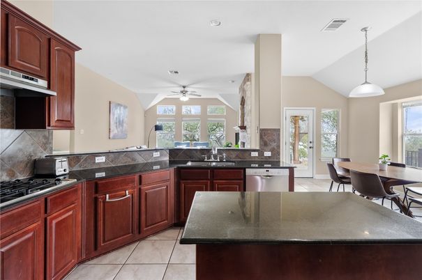 Dining room, Interior, Kitchen, Pendant Lights, Recessed Lighting