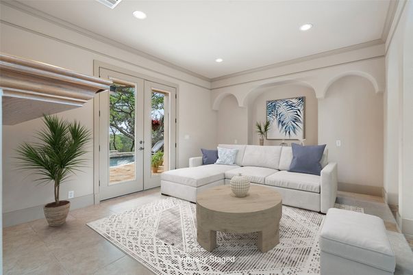 Interior, Living room, Recessed Lighting