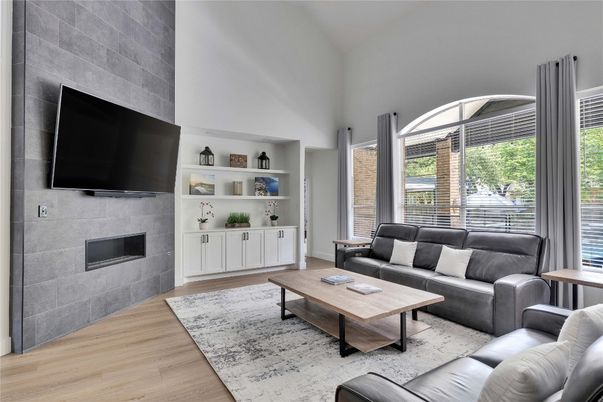 Fireplace, Interior, Living room, Wood Texture Flooring
