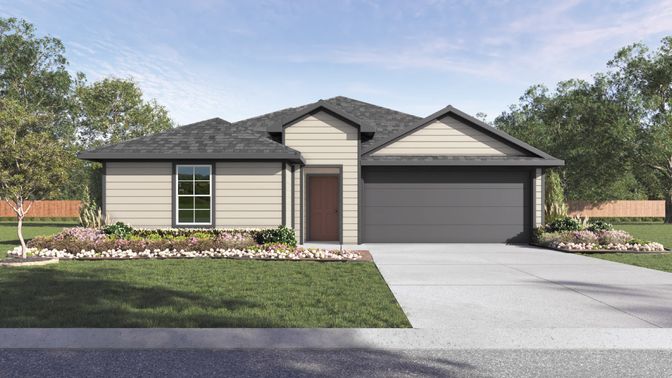 Attached, Exterior, Facade, Ranch