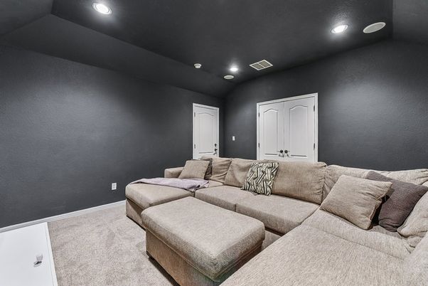 Interior, Living room, Recessed Lighting