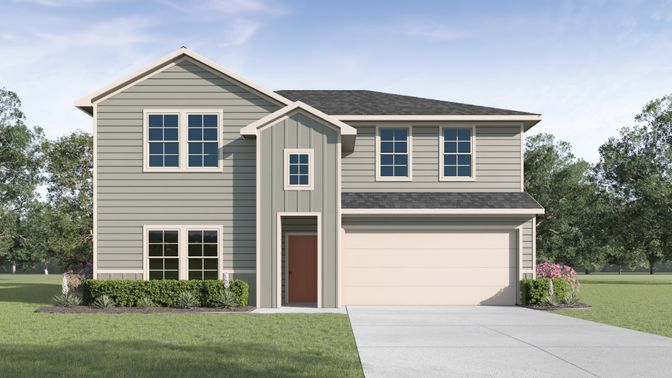 Attached, Exterior, Facade, Raised Ranch