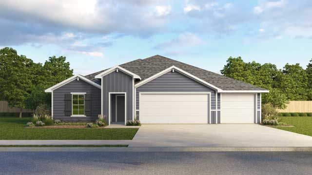 Attached, Exterior, Facade, Ranch
