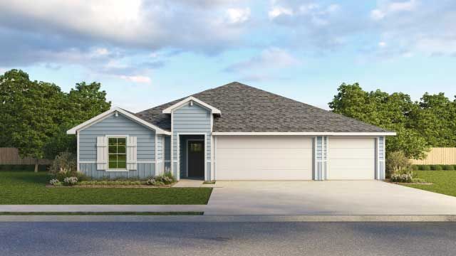 Attached, Exterior, Facade, Ranch