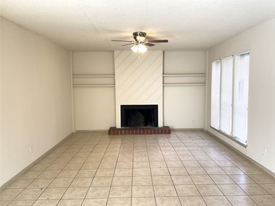 Empty room, Fireplace, Interior