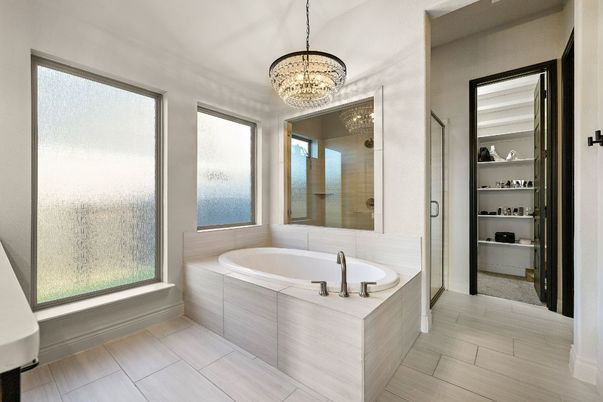 Bathroom, Chandelier, Interior