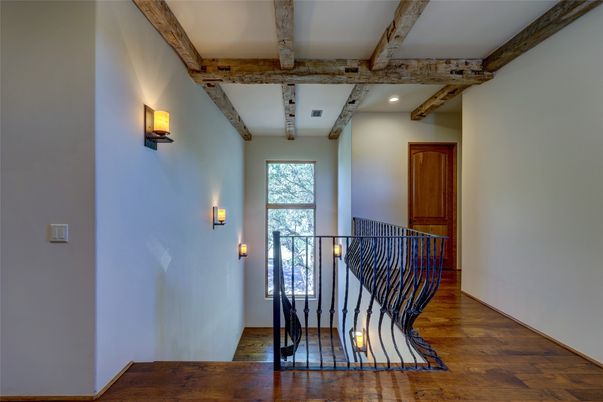 Interior, Recessed Lighting, Wooden Beams, Wood Texture Flooring