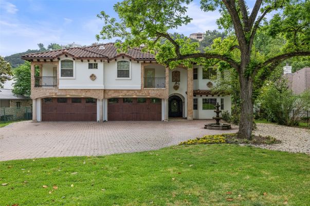 Attached, Backyard, Exterior, Facade, Mediterranean