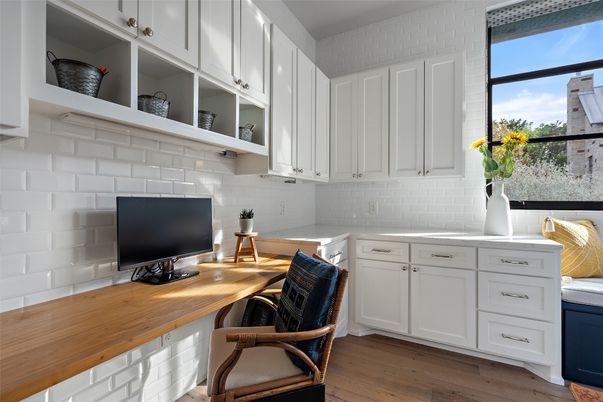 Home Office, Interior, Wood Texture Flooring