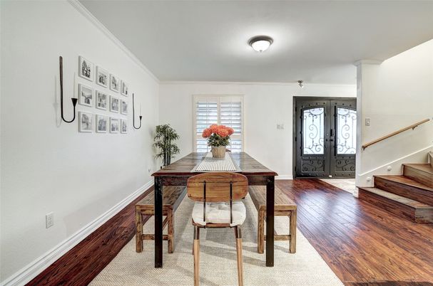 Dining room, Interior, Wood Texture Flooring
