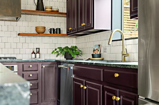 Interior, Kitchen, Stainless Steel Appliances, Tile Countertops