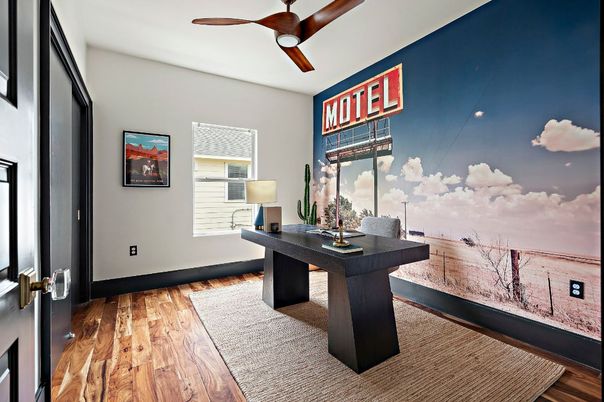 Home Office, Interior, Wood Texture Flooring