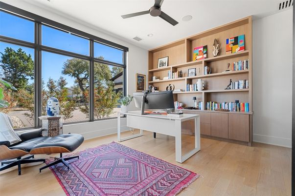Home Office, Interior, Wood Texture Flooring