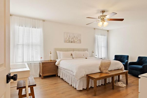 Bedroom, Interior, Wood Texture Flooring