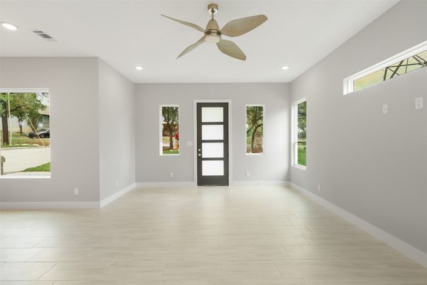 Empty room, Interior, Recessed Lighting