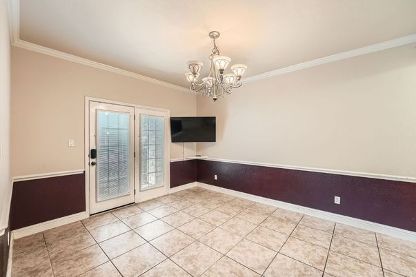 Chandelier, Empty room, Interior