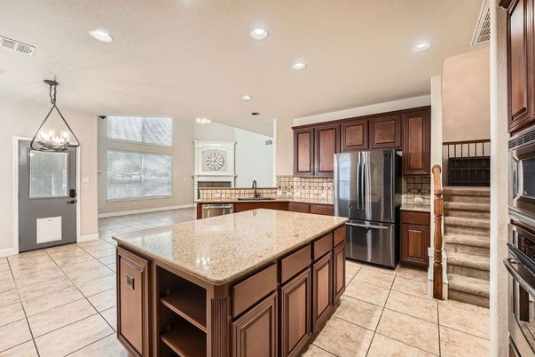 Interior, Kitchen, Pendant Lights, Recessed Lighting, Stainless Steel Appliances