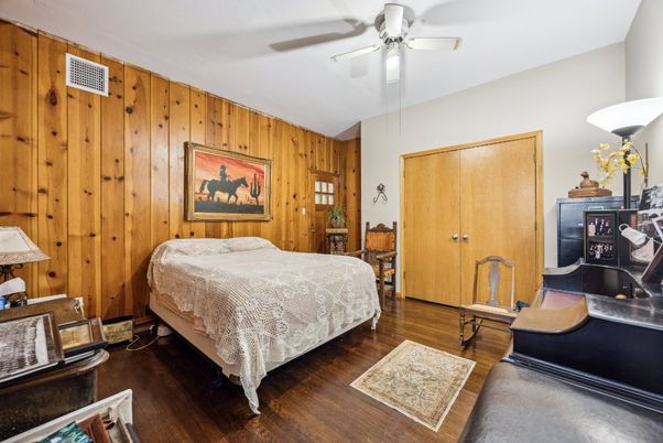 Bedroom, Interior, Wood Texture Flooring, Wooden Walls