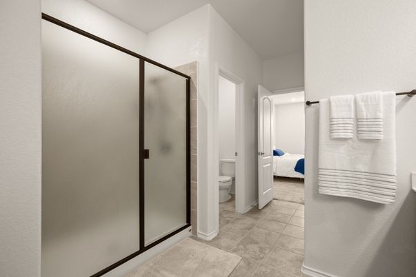 Bathroom, Glass Shower, Interior