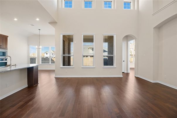 Interior, Pendant Lights, Recessed Lighting, Wood Texture Flooring