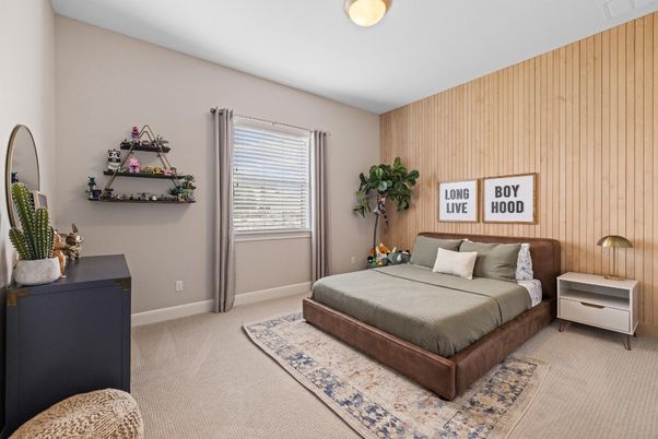 Bedroom, Interior, Wooden Walls