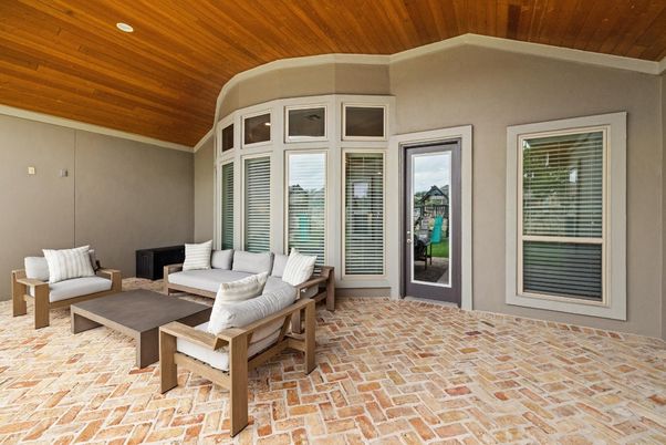 Interior, Living room, Recessed Lighting, Wooden Ceilings