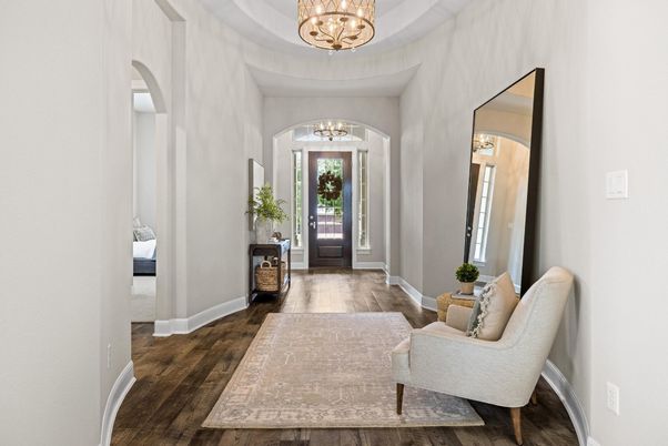 Chandelier, Interior, Wood Texture Flooring