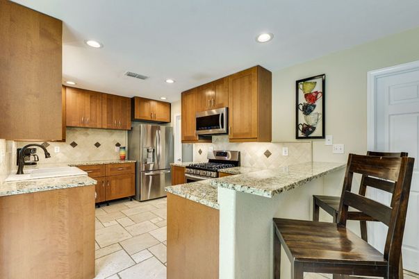 Interior, Kitchen, Recessed Lighting, Stainless Steel Appliances
