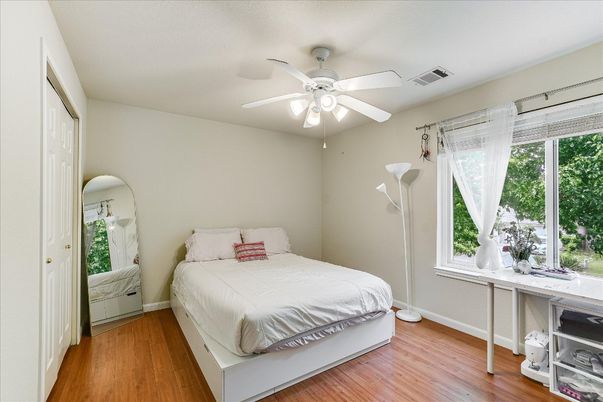 Bedroom, Interior, Wood Texture Flooring