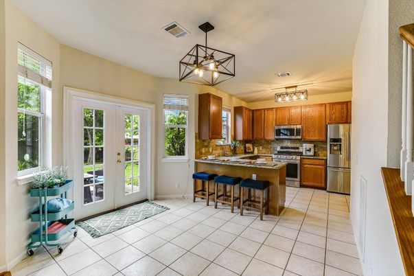 Interior, Kitchen, Pendant Lights, Stainless Steel Appliances