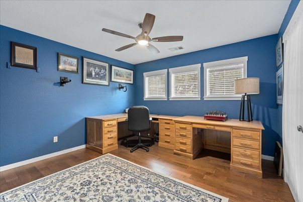 Home Office, Interior, Wood Texture Flooring