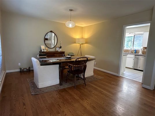Chandelier, Dining room, Interior, Pendant Lights, Wood Texture Flooring