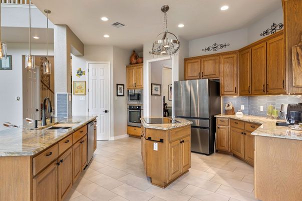 Interior, Kitchen, Pendant Lights, Recessed Lighting, Stainless Steel Appliances