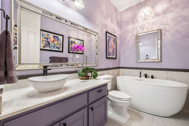 Bathroom, Chandelier, Interior