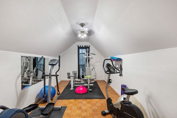 Fitness Equipment, Interior, Wood Texture Flooring